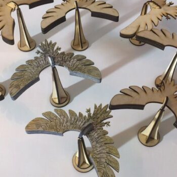 Intra απο ξύλο plywood 3mm-4mm πάχος – File Balance Bird with Stand Decor File 25x25 cm INTRAVECTRY-MY544457 - Image 1