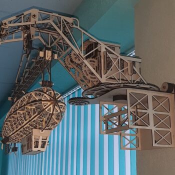 Intra απο ξύλο plywood 3mm-4mm πάχος – ξύλο 3D ξύλινου κιτ μοντέλου αερόπλοιου Zeppelin 12x15 cm INTRAVECTRY-MY561499 - Image 1