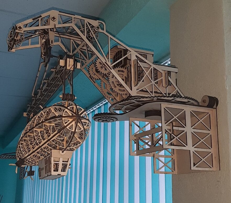 Intra απο ξύλο plywood 3mm-4mm πάχος – ξύλο 3D ξύλινου κιτ μοντέλου αερόπλοιου Zeppelin 25x25 cm INTRAVECTRY-MY544458