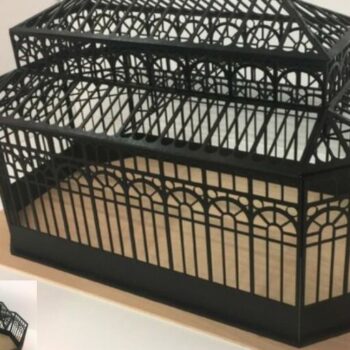 Intra απο ξύλο plywood 3mm-4mm πάχος – Μίνι ξύλο μοντέλου θερμοκηπίου 12x15 cm INTRAVECTRY-MY554496 - Image 1