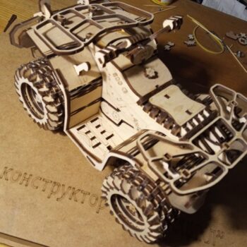 Intra απο ξύλο plywood 3mm-4mm πάχος – ξύλο ATV Quad Bike 3D Wood Model 50x60 cm INTRAVECTRY-MY554497 - Image 2