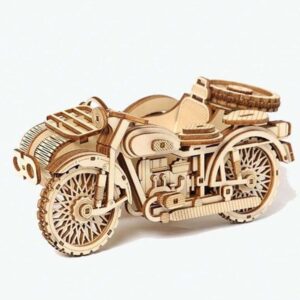Intra απο ξύλο plywood 3mm-4mm πάχος – Μοτοσικλέτα με ξύλο 3D ξύλινου κιτ κατασκευής Sidecar 10x10 cm INTRAVECTRY-MY561242