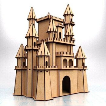 Intra απο ξύλο plywood 3mm-4mm πάχος – ξύλο 3D Ξύλινου παζλ Disney Castle 15x15 cm INTRAVECTRY-MY561245 - Image 1