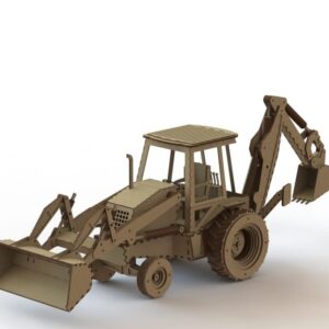 Intra απο ξύλο plywood 3mm-4mm πάχος – ξύλο 3D ξύλινου μοντέλου εκσκαφέας 12x15 cm INTRAVECTRY-MY554974