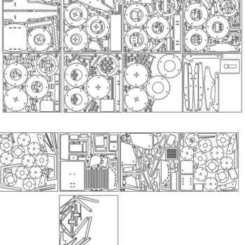 Intra απο ξύλο plywood 3mm-4mm πάχος – ξύλο 3D ξύλινου μοντέλου εκσκαφέας 35x40 cm INTRAVECTRY-MY544477 - Image 5