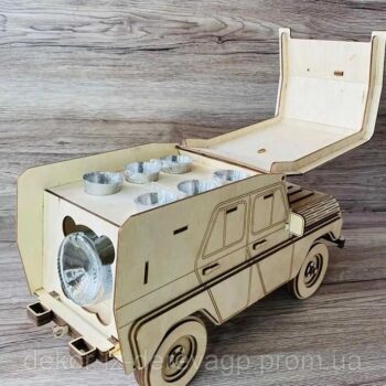 Intra απο ξύλο plywood 3mm-4mm πάχος – Μίνι μπαρ UAZ Military Vehicle Wood File 45x50 cm INTRAVECTRY-MY560676 - Image 3
