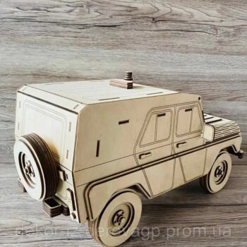 Intra απο ξύλο plywood 3mm-4mm πάχος – Μίνι μπαρ UAZ Military Vehicle Wood File 45x50 cm INTRAVECTRY-MY560676 - Image 4