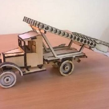 Intra απο ξύλο plywood 3mm-4mm πάχος – ξύλο Ξύλινου μοντέλου εκτοξευτή πυραύλων Katyusha 45x50 cm INTRAVECTRY-MY560678 - Image 1