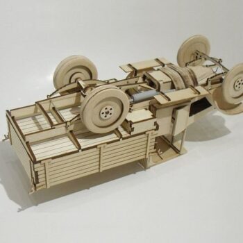 Intra απο ξύλο plywood 3mm-4mm πάχος – ξύλο Ξύλινου Μοντέλου Φορτηγού Gaz Cargo 15x20 cm INTRAVECTRY-MY560679 - Image 2