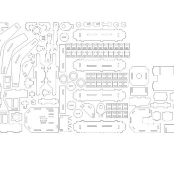 Intra απο ξύλο plywood 3mm-4mm πάχος – ξύλο κιτ παιχνιδιών 3D ξύλινων κατασκευών εκσκαφέων 25x25 cm INTRAVECTRY-MY544484 - Image 4