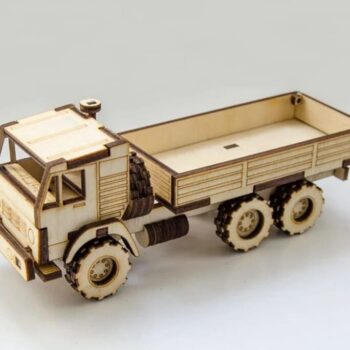 Intra απο ξύλο plywood 3mm-4mm πάχος – ξύλο κιτ ξύλινων μοντέλων Dump Truck 50x60 cm INTRAVECTRY-MY544487 - Image 2