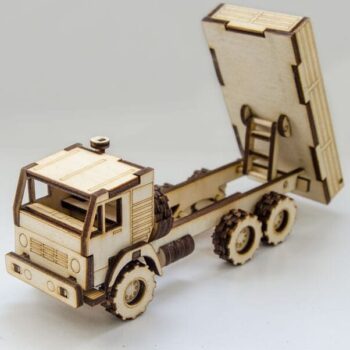 Intra απο ξύλο plywood 3mm-4mm πάχος – ξύλο κιτ ξύλινων μοντέλων Dump Truck 50x60 cm INTRAVECTRY-MY544487 - Image 3