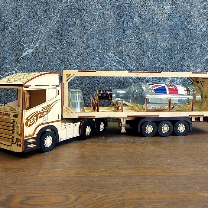 Intra απο ξύλο plywood 3mm-4mm πάχος – ξύλο κιτ μοντέλου θήκης φορτηγού Scania 35x40 cm INTRAVECTRY-MY560687