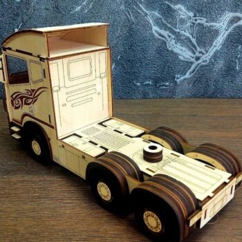 Intra απο ξύλο plywood 3mm-4mm πάχος – ξύλο κιτ μοντέλου θήκης φορτηγού Scania 35x40 cm INTRAVECTRY-MY560687 - Image 2