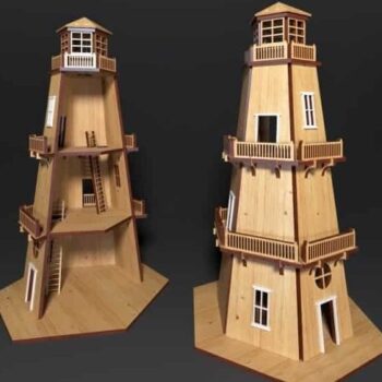 Intra απο ξύλο plywood 3mm-4mm πάχος – ξύλο Κιτ παζλ 3D ξύλινου μοντέλου Lighthouse 25x30 cm INTRAVECTRY-MY555477 - Image 1