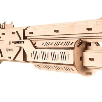 Intra απο ξύλο plywood 3mm-4mm πάχος – ξύλο 3D ξύλινου μηχανικού κιτ παζλ Shotgun Drobovik 45x50 cm INTRAVECTRY-MY561557 - Image 1