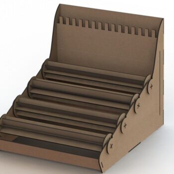 Intra απο ξύλο plywood 3mm-4mm πάχος – Οργάνωση κοσμημάτων με βραχιόλια 10x10 cm INTRAVECTRY-MY551410 - Image 1