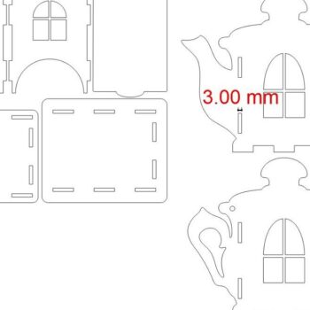 Intra απο ξύλο plywood 3mm-4mm πάχος – Teapot Tea Bag Dispenser 15x15 cm INTRAVECTRY-MY560323 - Image 5