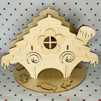 Intra απο ξύλο plywood 3mm-4mm πάχος – Candy House Tea House 45x50 cm INTRAVECTRY-MY557807 - Image 2