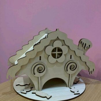 Intra απο ξύλο plywood 3mm-4mm πάχος – Candy House Tea House 45x50 cm INTRAVECTRY-MY557807 - Image 4