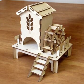 Intra απο ξύλο plywood 3mm-4mm πάχος – Watermill Tea Bag House 30x35 cm INTRAVECTRY-MY547116 - Image 1