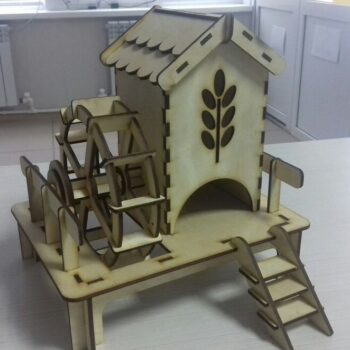 Intra απο ξύλο plywood 3mm-4mm πάχος – Watermill Tea Bag House 30x35 cm INTRAVECTRY-MY547116 - Image 3