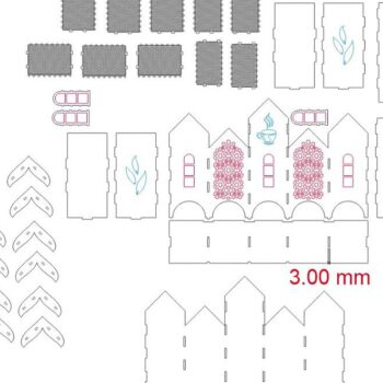 Intra απο ξύλο plywood 3mm-4mm πάχος – Φακελάκι τσαγιού με 5 διαμερίσματα 20x25 cm INTRAVECTRY-MY557814 - Image 3