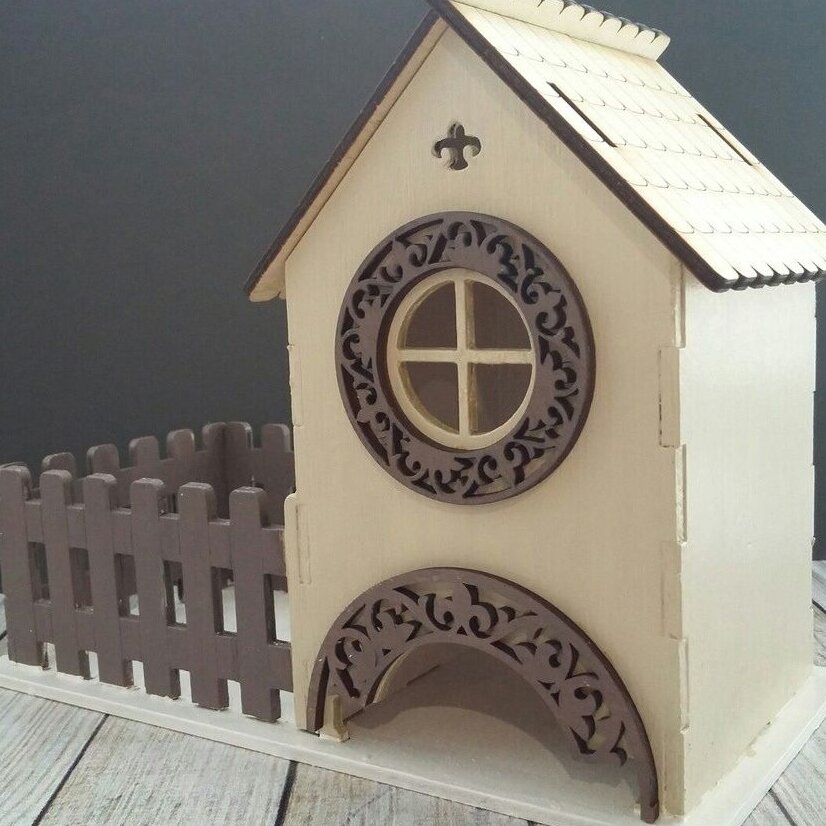 Intra απο ξύλο plywood 3mm-4mm πάχος – Διακοσμητικό Tea House Tea Bag Organizer 35x40 cm INTRAVECTRY-MY557687 - Image 2