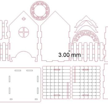 Intra απο ξύλο plywood 3mm-4mm πάχος – Διακοσμητικό Tea House Tea Bag Organizer 35x40 cm INTRAVECTRY-MY557687 - Image 3