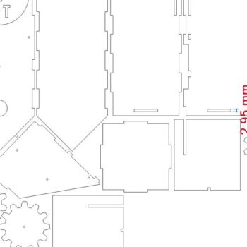 Intra απο ξύλο plywood 3mm-4mm πάχος – Ανεμόμυλος Tea House 25x25 cm INTRAVECTRY-MY547128 - Image 2
