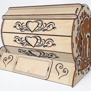 Intra απο ξύλο plywood 3mm-4mm πάχος – Love Game Raffle Drum 15x20 cm INTRAVECTRY-MY553859 - Image 1