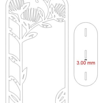 Intra απο ξύλο plywood 3mm-4mm πάχος – Ακρυλικό διαφανές σκουλαρίκι Organizer Stand 30x35 cm INTRAVECTRY-MY547268 - Image 4