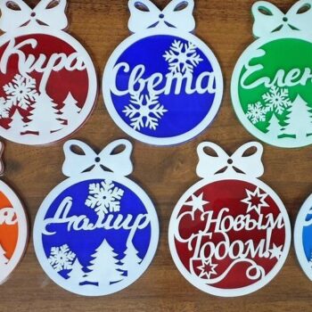 Intra απο ξύλο plywood 3mm-4mm πάχος – Εξατομικευμένα Χριστουγεννιάτικα στολίδια για μπάλα 25x30 cm INTRAVECTRY-MY553986 - Image 2