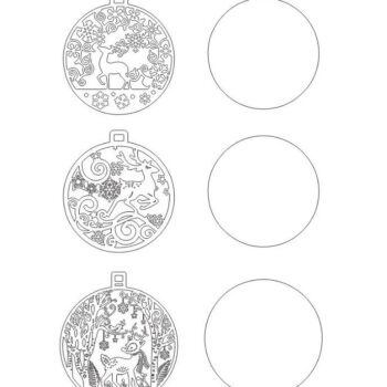 Intra απο ξύλο plywood 3mm-4mm πάχος – Χειμερινό στολίδι της Χώρας των Θαυμάτων για το χριστουγεννιάτικο δέντρο 25x25 cm INTRAVECTRY-MY547340 - Image 3