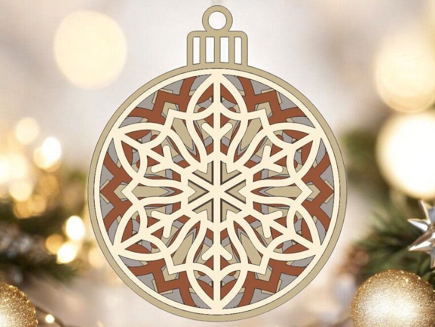 Intra απο ξύλο plywood 3mm-4mm πάχος – Διακοσμητικό χριστουγεννιάτικο δέντρο με στρώσεις 30x35 cm INTRAVECTRY-MY552134