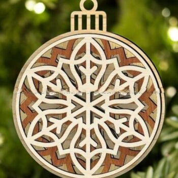 Intra απο ξύλο plywood 3mm-4mm πάχος – Διακοσμητικό χριστουγεννιάτικο δέντρο με στρώσεις 20x25 cm INTRAVECTRY-MY554003 - Image 2