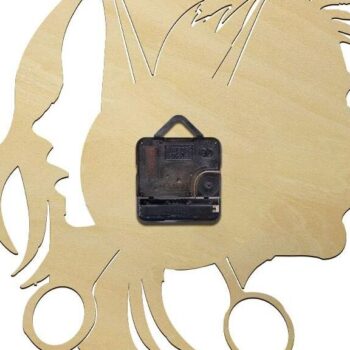 Intra απο ξύλο plywood 3mm-4mm πάχος – Μοντέρνο ρολόι τοίχου κομμωτήρια ομορφιάς 45x50 cm INTRAVECTRY-MY547394 - Image 2