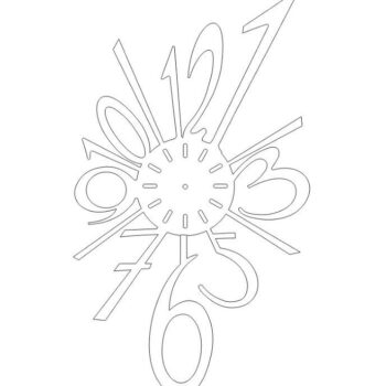 Intra απο ξύλο plywood 3mm-4mm πάχος – Ξύλινο ρολόι τοίχου Big Bang 10x10 cm INTRAVECTRY-MY552168 - Image 4