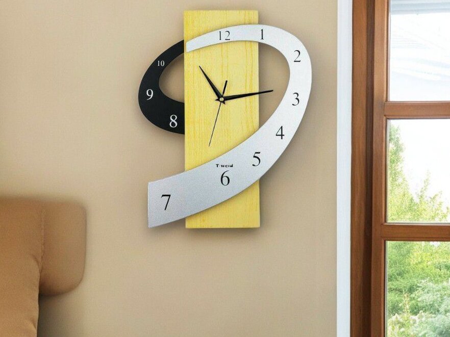 Intra απο ξύλο plywood 3mm-4mm πάχος – Ρολόι τοίχου Fancy Number 9 20x25 cm INTRAVECTRY-MY547407