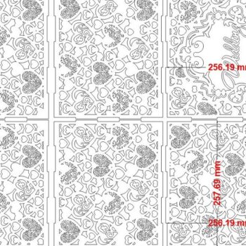 Intra απο ξύλο plywood 3mm-4mm πάχος – Κουτί για κάρτες γάμου με σχέδιο καρδιάς 40x45 cm INTRAVECTRY-MY556758 - Image 3