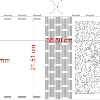 Intra απο ξύλο plywood 3mm-4mm πάχος – Ξύλινο κουτί βιβλίου με πτυσσόμενο καπάκι 40x40 cm INTRAVECTRY-MY545978 - Image 3