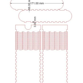 Intra απο ξύλο plywood 3mm-4mm πάχος – Φορητό κάλυμμα γυαλιών ματιών 45x50 cm INTRAVECTRY-MY558738 - Image 2