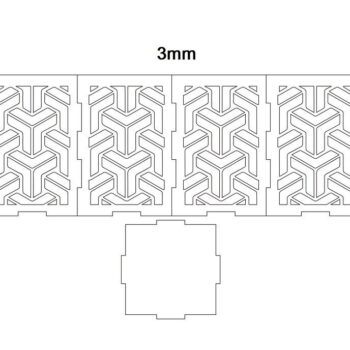 Intra απο ξύλο plywood 3mm-4mm πάχος – ξύλο Κυπέλλου θήκης τετράγωνου μολυβιού 30x35 cm INTRAVECTRY-MY554173 - Image 2