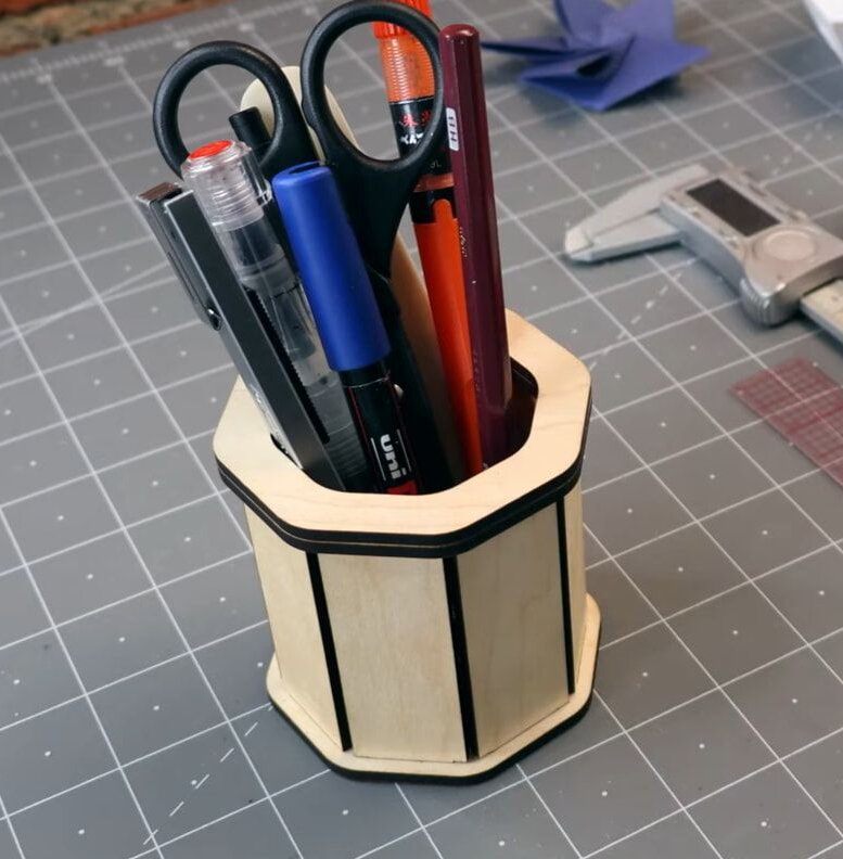 Intra απο ξύλο plywood 3mm-4mm πάχος – Ξύλινο ξύλο πολυγωνικής μολυβοθήκης 50x60 cm INTRAVECTRY-MY544716