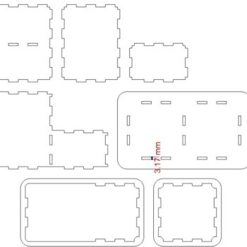 Intra απο ξύλο plywood 3mm-4mm πάχος – Αυτοκόλλητες σημειώσεις και ξύλο θήκης στυλό 15x20 cm INTRAVECTRY-MY551216 - Image 2