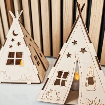 Intra απο ξύλο plywood 3mm-4mm πάχος – ξύλο CDR για 3D Ξύλινη Σκηνή Φωτιστικό Νύχτας 45x50 cm INTRAVECTRY-MY560279 - Image 2