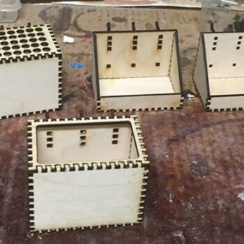 Intra απο ξύλο plywood 3mm-4mm πάχος – ξύλο Pegboard Tool Box Organizer DXF SVG 15x15 cm INTRAVECTRY-MY554247 - Image 2