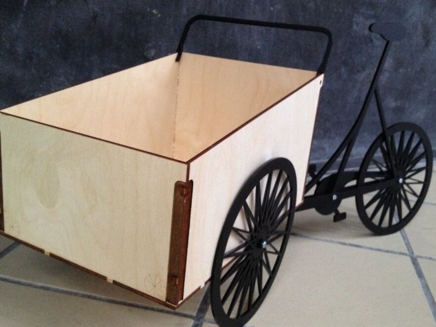 Intra απο ξύλο plywood 3mm-4mm πάχος – ξύλο Christiania Boxcycle Model DXF 15x20 cm INTRAVECTRY-MY552274