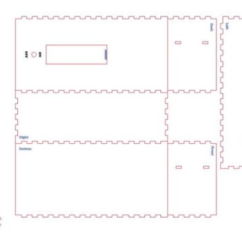 Intra απο ξύλο plywood 3mm-4mm πάχος – Άχρηστο κουτί Leave Me Alone Machine Box 30x30 cm INTRAVECTRY-MY554254 - Image 2
