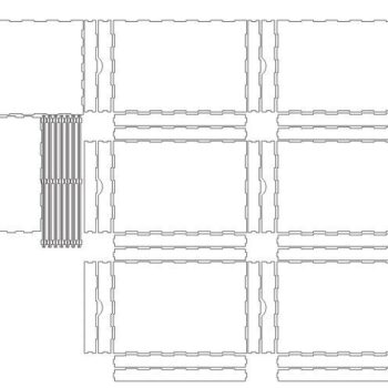 Intra απο ξύλο plywood 3mm-4mm πάχος – 8 Συρτάρια Ντουλάπι αρχείων μεγέθους Α4 10x10 cm INTRAVECTRY-MY552276 - Image 2